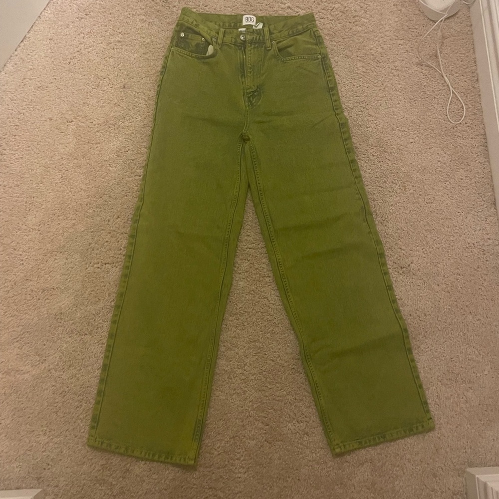 BDG Green High Rise Baggy Jeans